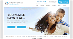 Desktop Screenshot of cherrycreekmoderndentistry.com